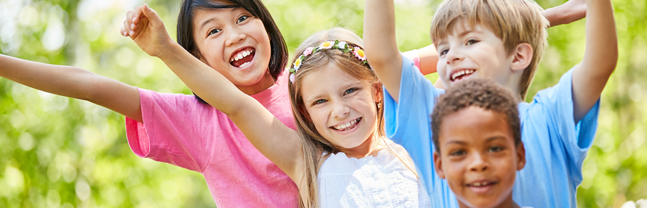 children having fun